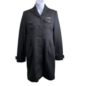 Vintage KOOGI Japan Women’s‎ Black Coat Est. Size S 80’s Minimalist Avant Garde